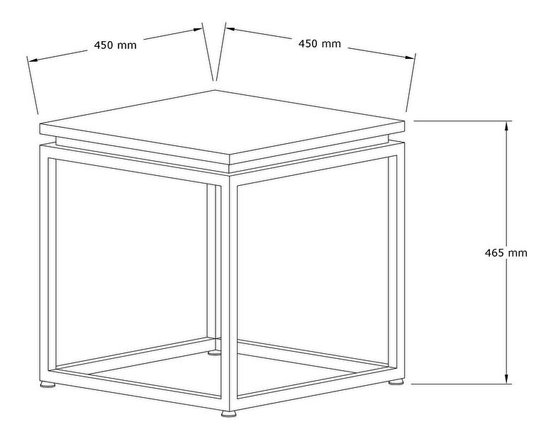  Konferenční stolek Domepo 1 (ořech + černá)