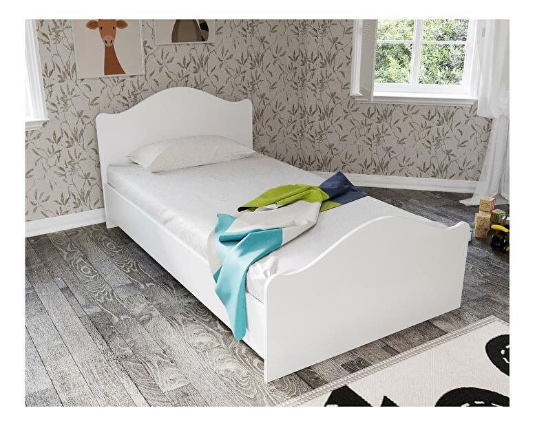 Jednolůžková postel 80 cm Bikavi 1 (bílá) (s roštem)