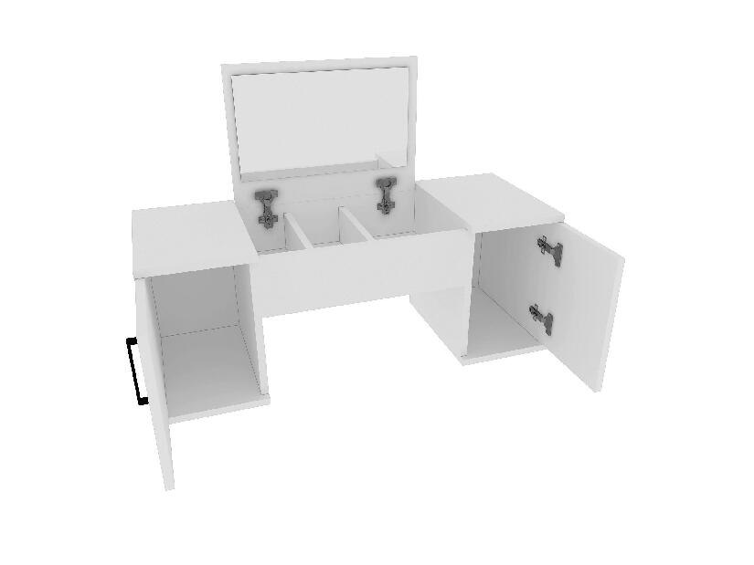 Toaletní stolek Lumami 2 (borovice atlantická + černá)