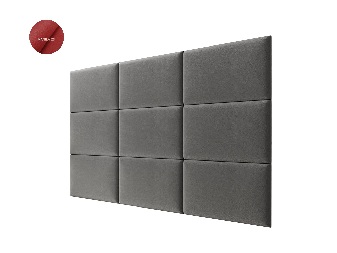 Čalouněný panel Pag 70x40 cm (tmavě červená) *výprodej