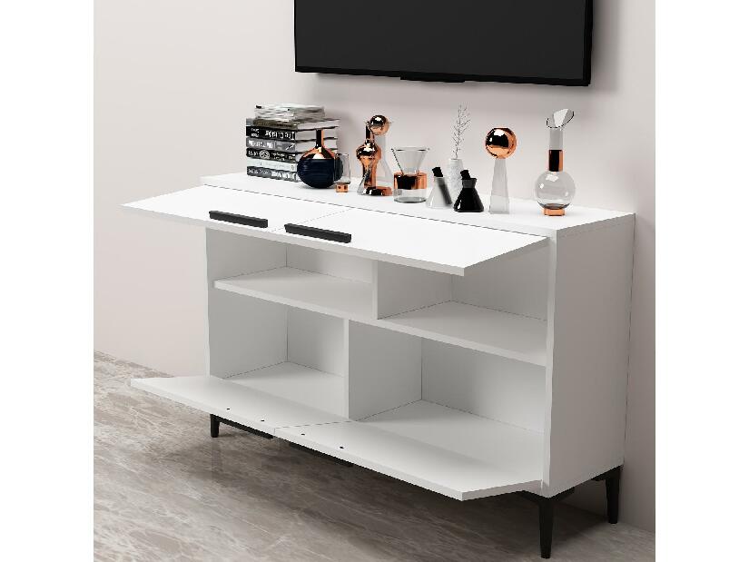 TV stolek/skříňka Kipobu (bílá)