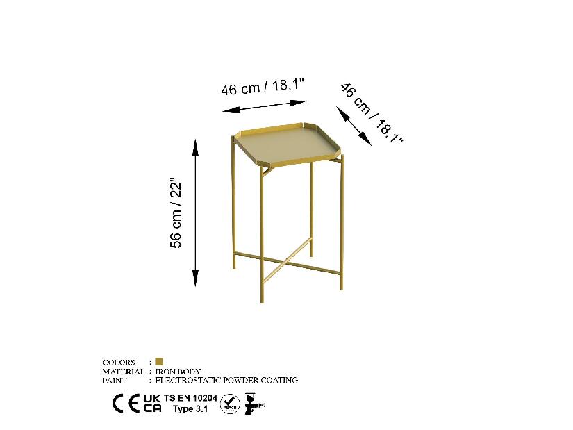  Konferenční stolek Museli 8 (zlatá)