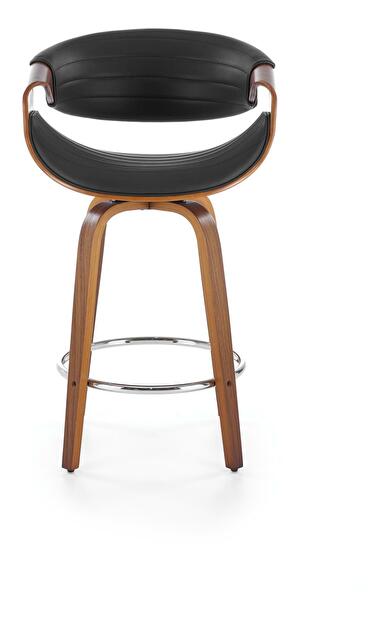 Barová židle Hannah (černá + ořech)