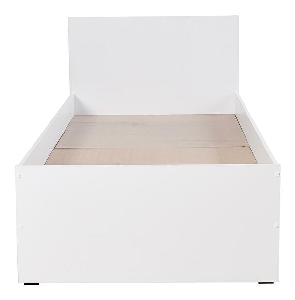 Jednolůžková postel 90 cm Vobima 1 (bílá) (s roštem)