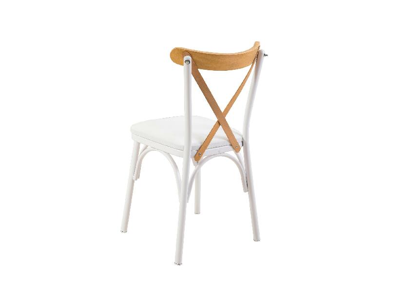  Jídelní židle Duvasa 1 (bílá + borovice atlantická)