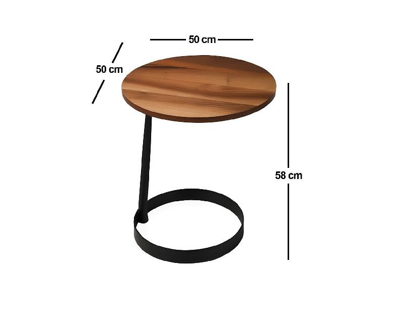 Příruční stolek Luvipi (ořech)