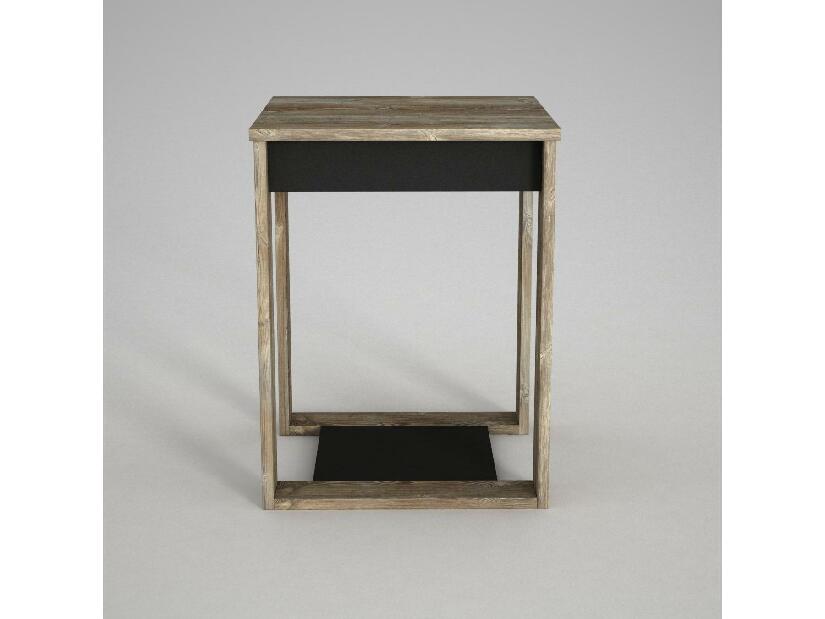  Příruční stolek Bimuvo 3 (béžová + dřevo)