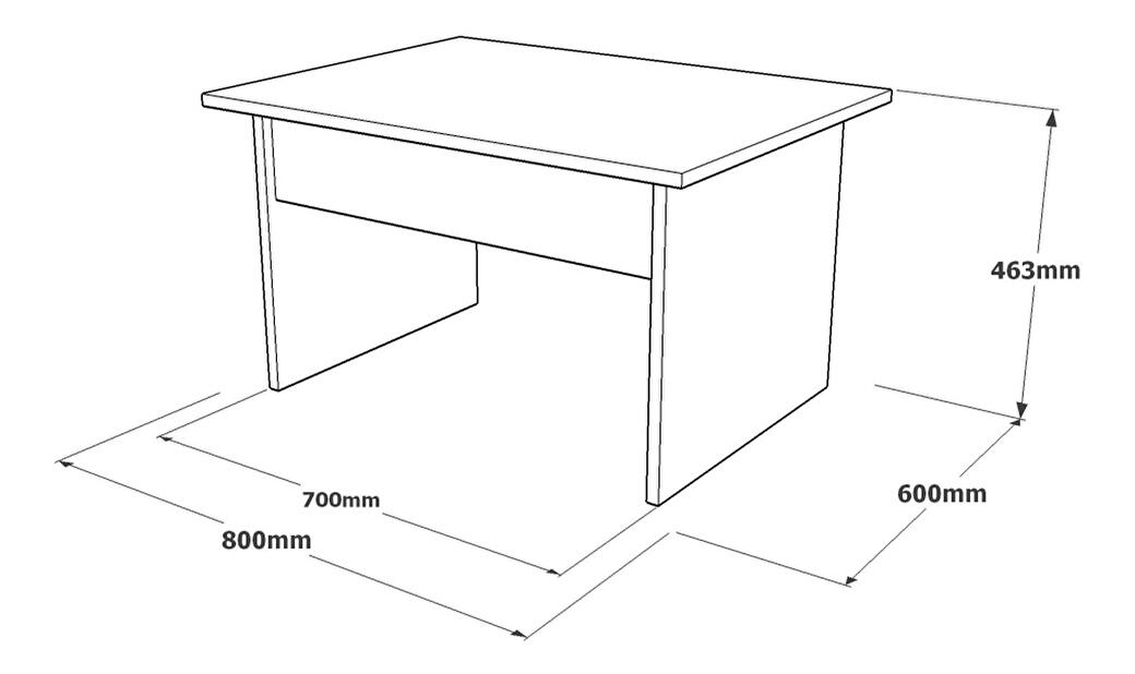 Konferenční stolek Batasi 1 (hnědá + šedá + antracit)
