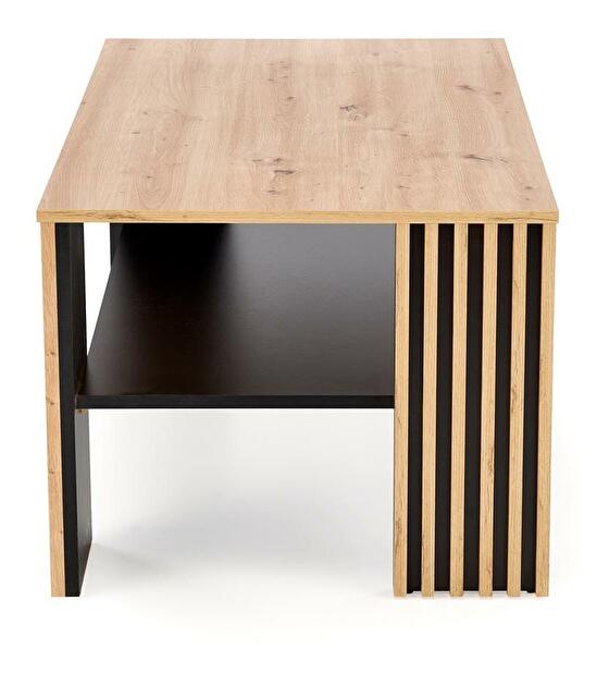 Konferenční stolek Femme (dub artisan + černá)