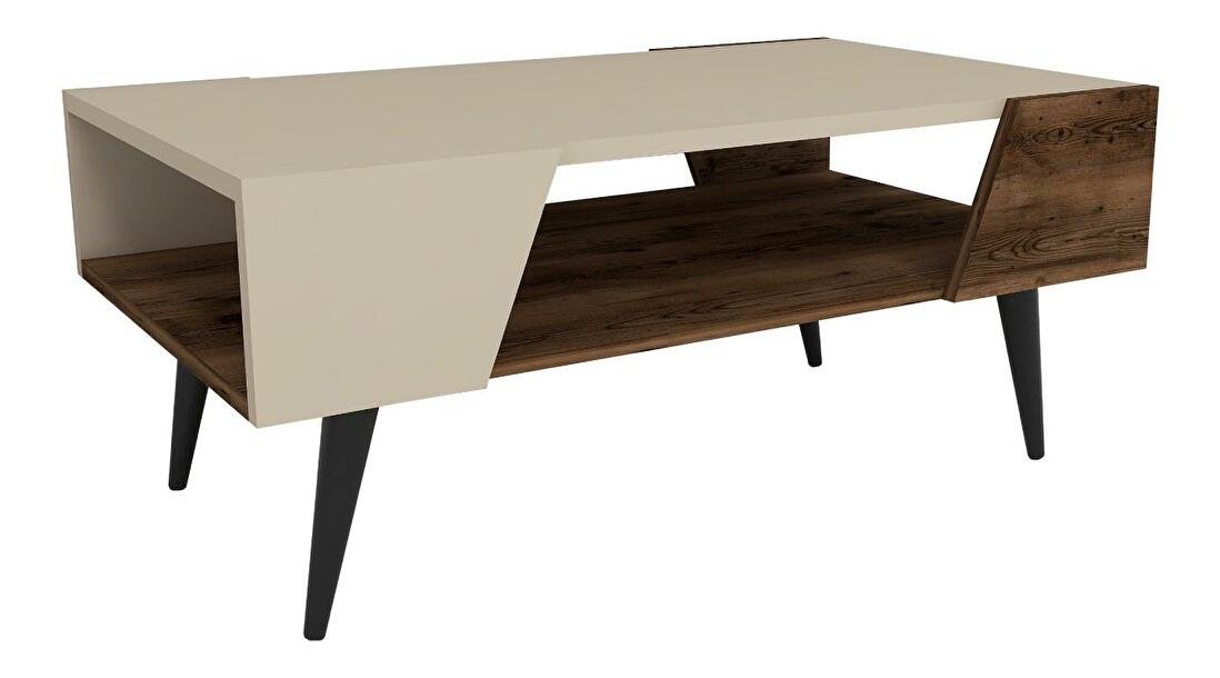 Konferenční stolek Mevala 1 (světlobéžová + ořech)
