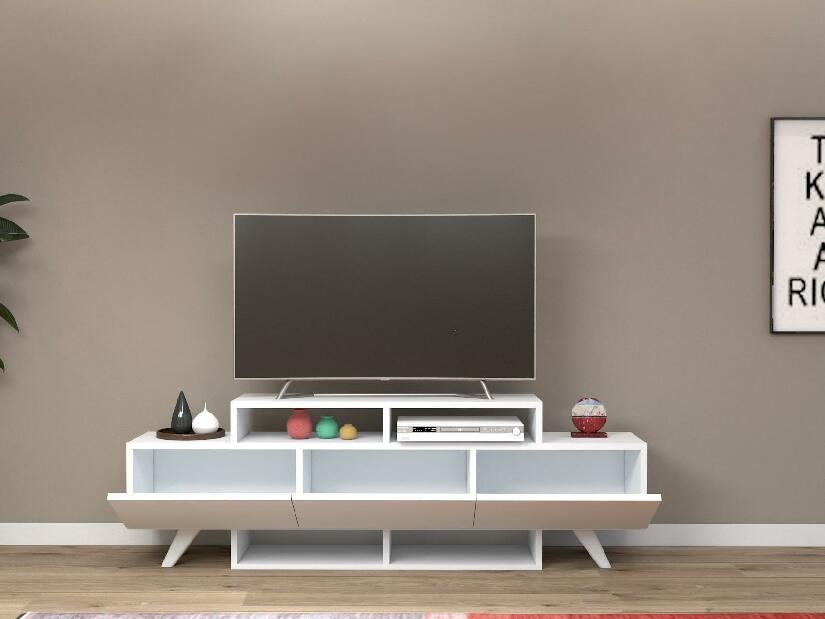  TV stolek/skříňka Duvabu (bílá)