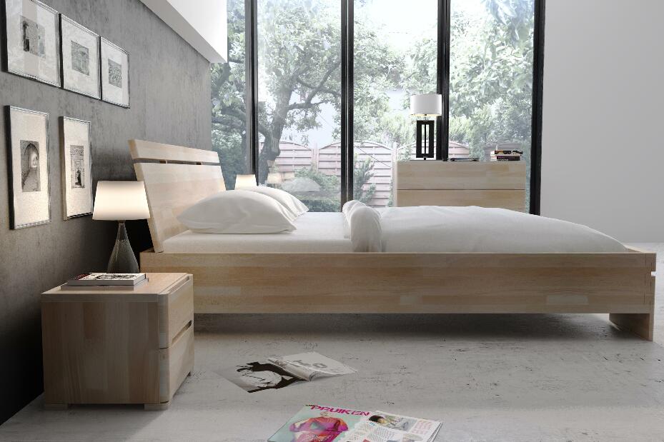 Manželská postel 200 cm Naturlig Bavergen Maxi ST (buk) (s roštem a úl. prostorem)