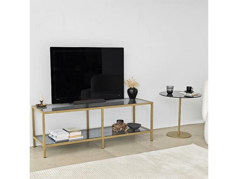  TV stolek Sibade 2 (tmavě šedá + zlatá)