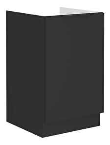 Dolní dřezová kuchyňská skříňka Sobera 50 ZL 1F BB (černá)
