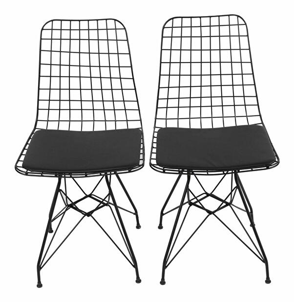  Set 2ks. jídelních židlí Datipu 1 (černá)