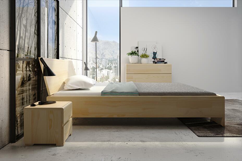 Manželská postel 180 cm Naturlig Galember Maxi Long (borovice) (s roštem)