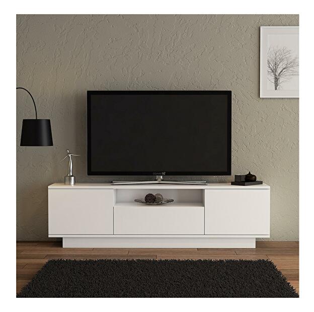  TV stolek/skříňka Luvesu (bílá)