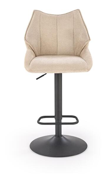 Barová židle Halmark (černá + béžová)