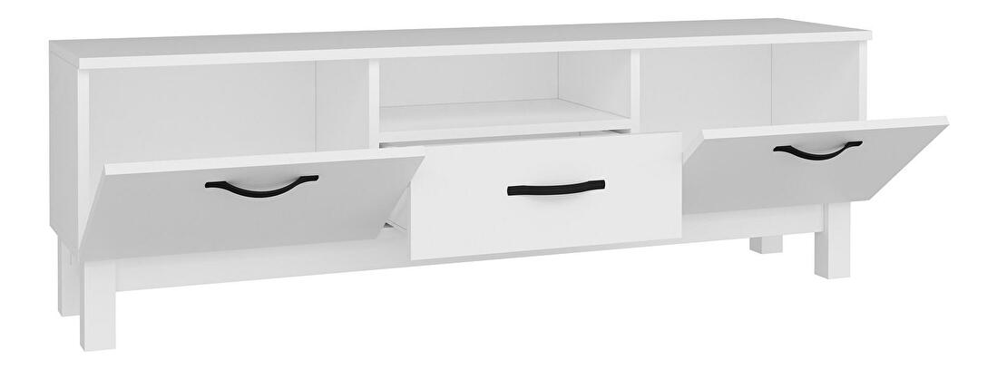  TV stolek/skříňka Kedime (bílá)