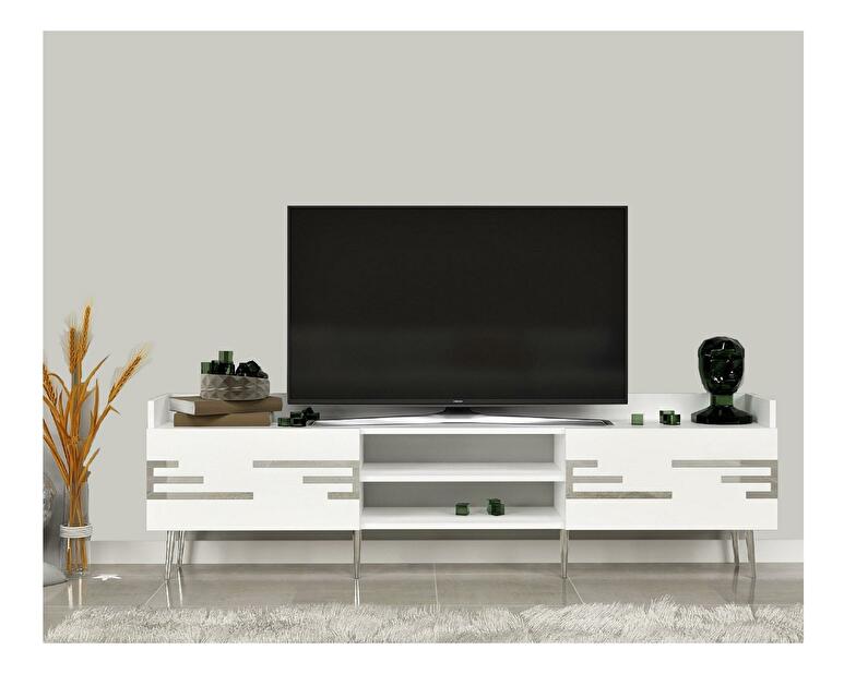 TV stolek/skříňka Tobeke (bílá)