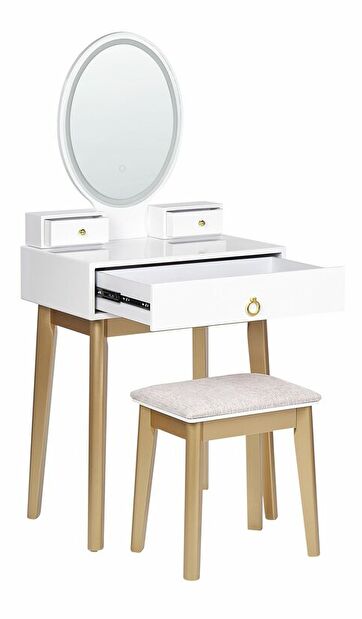 Toaletní stolek Roey (bílá)