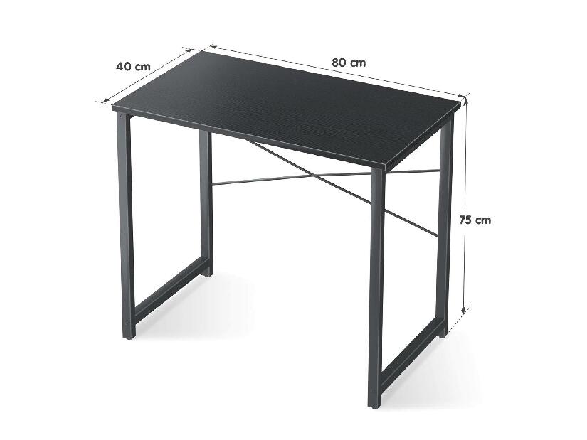  PC stolek Komedu (antracit + černá)