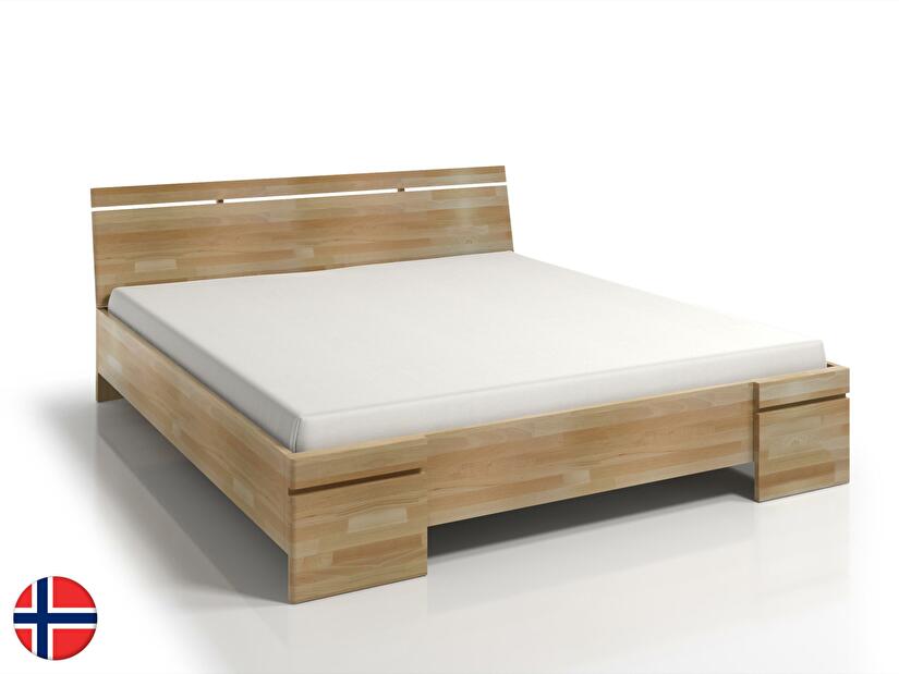 Manželská postel 140 cm Naturlig Bavergen Maxi Long (buk) (s roštem)