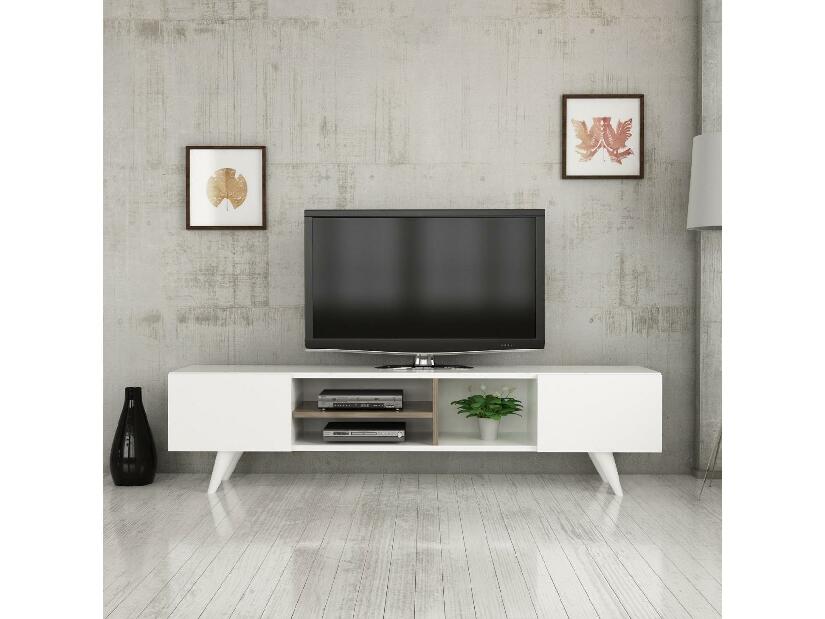  TV stolek/skříňka Bekupu (bílá)