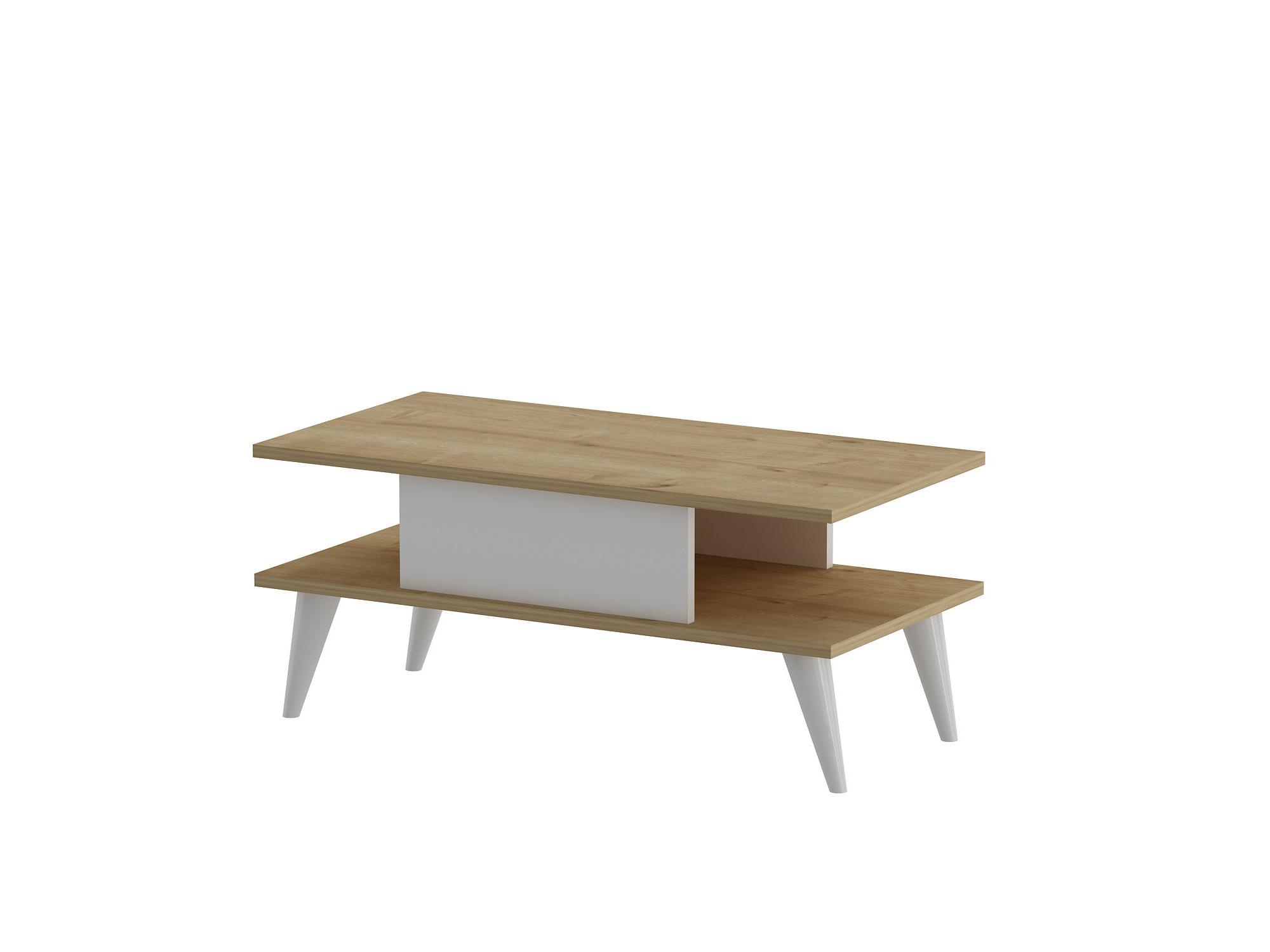  Konferenční stolek Disevo 1 (dub safírový + bílá)