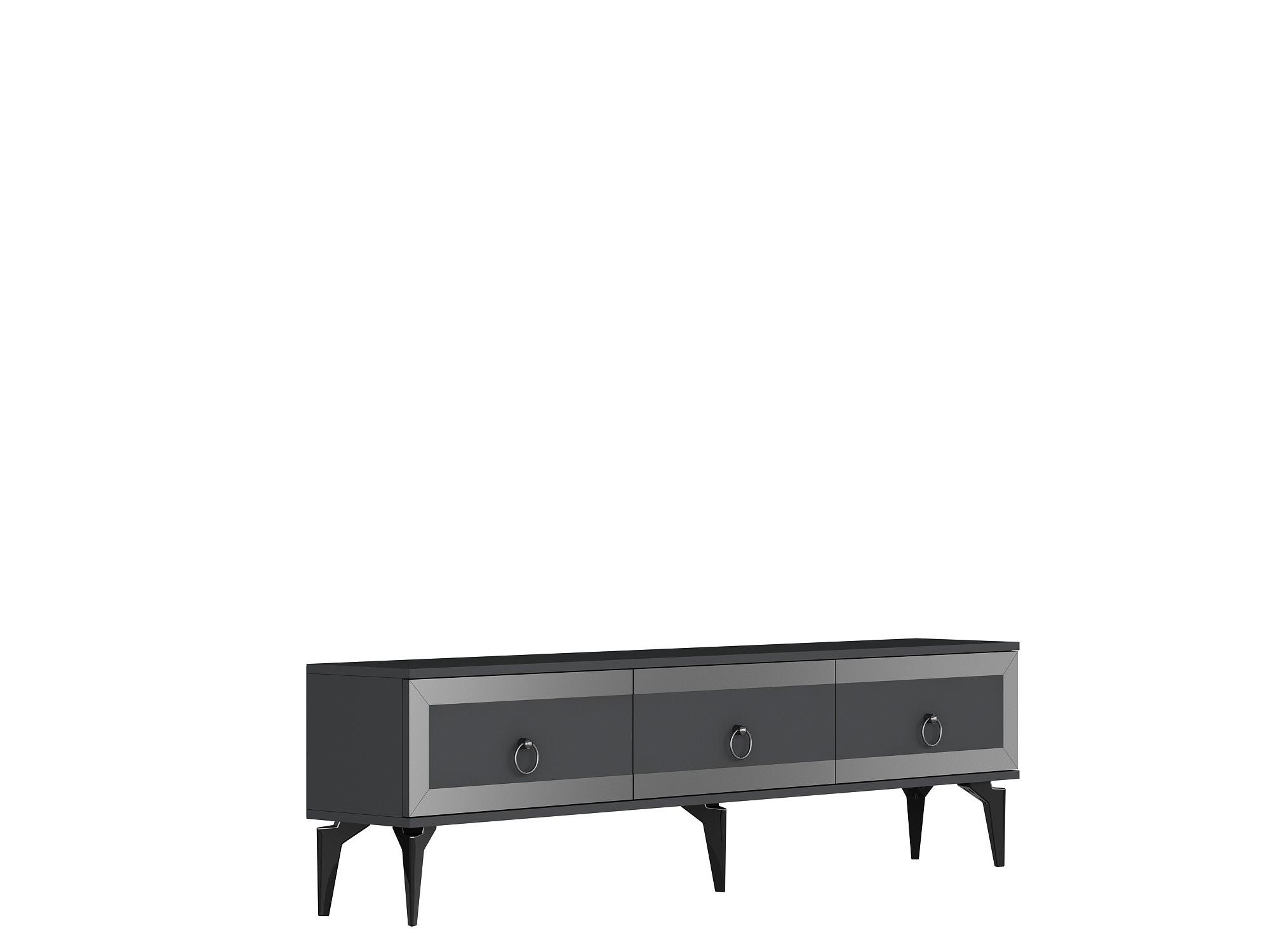  TV stolek/skříňka Muvuta 2 (antracit + stříbrná)