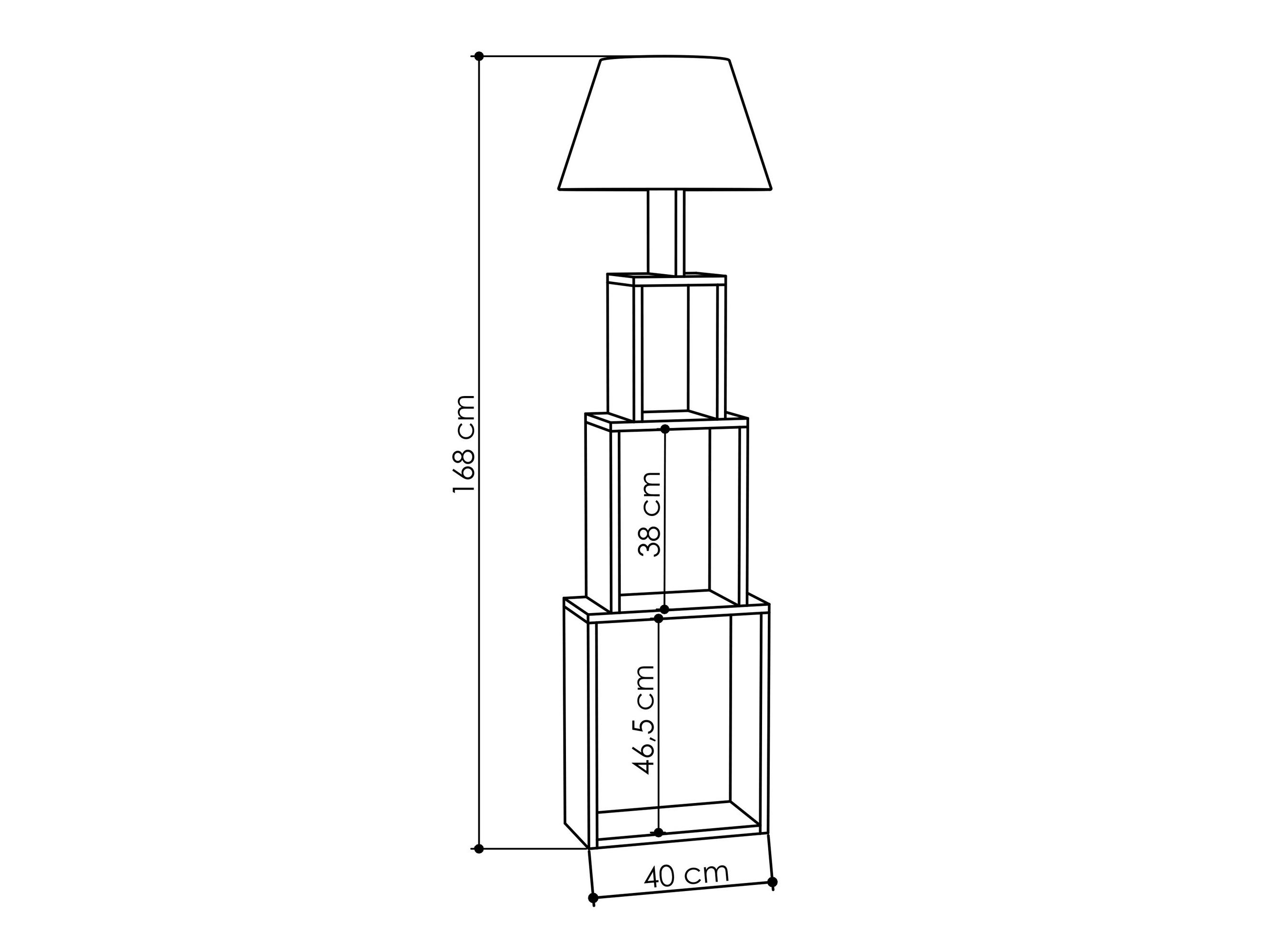 Stojící lampa Patovi 1 (světlá mocha + béžová)