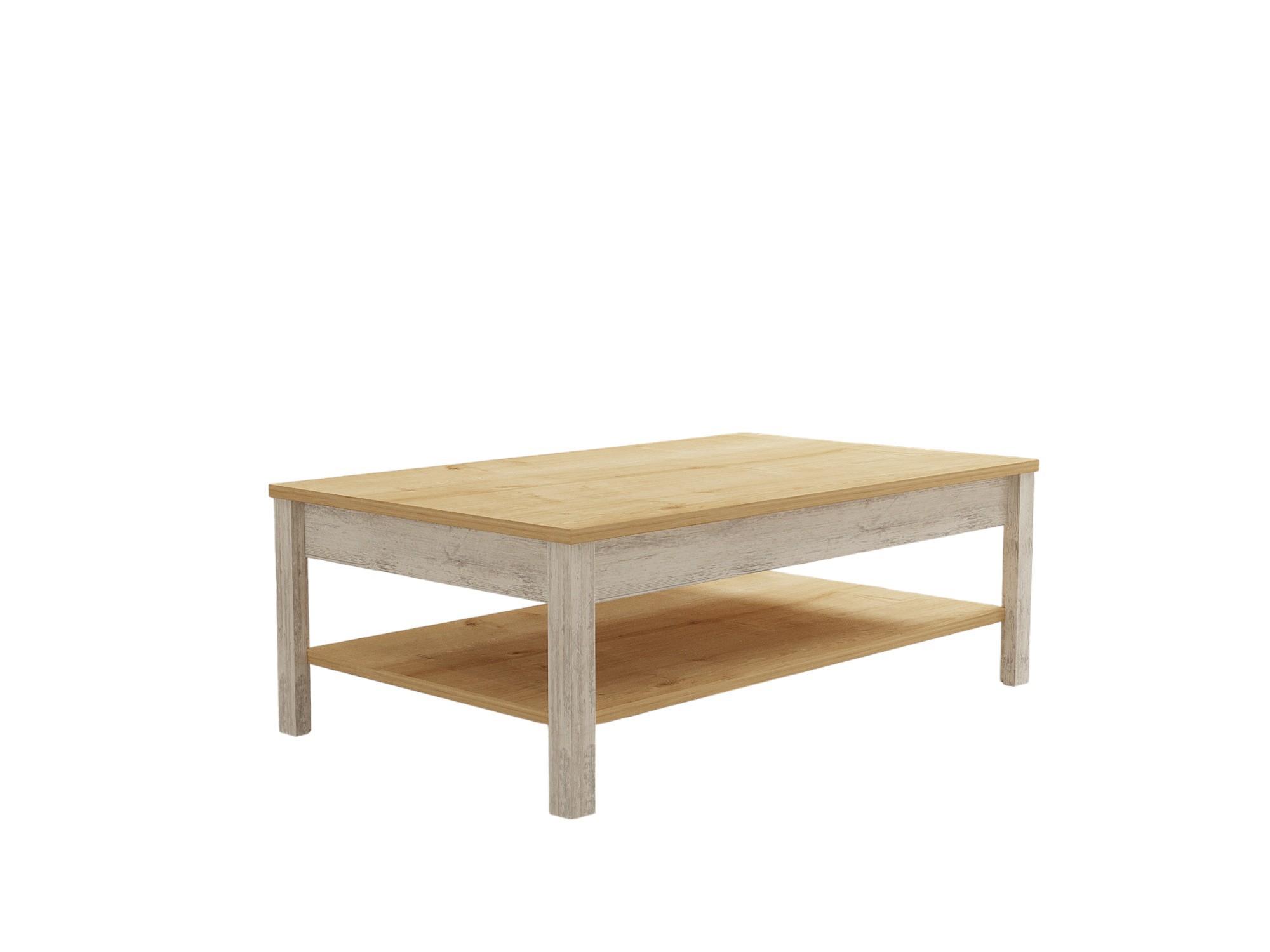  Konferenční stolek Kiluko (dub safírový + bílá)