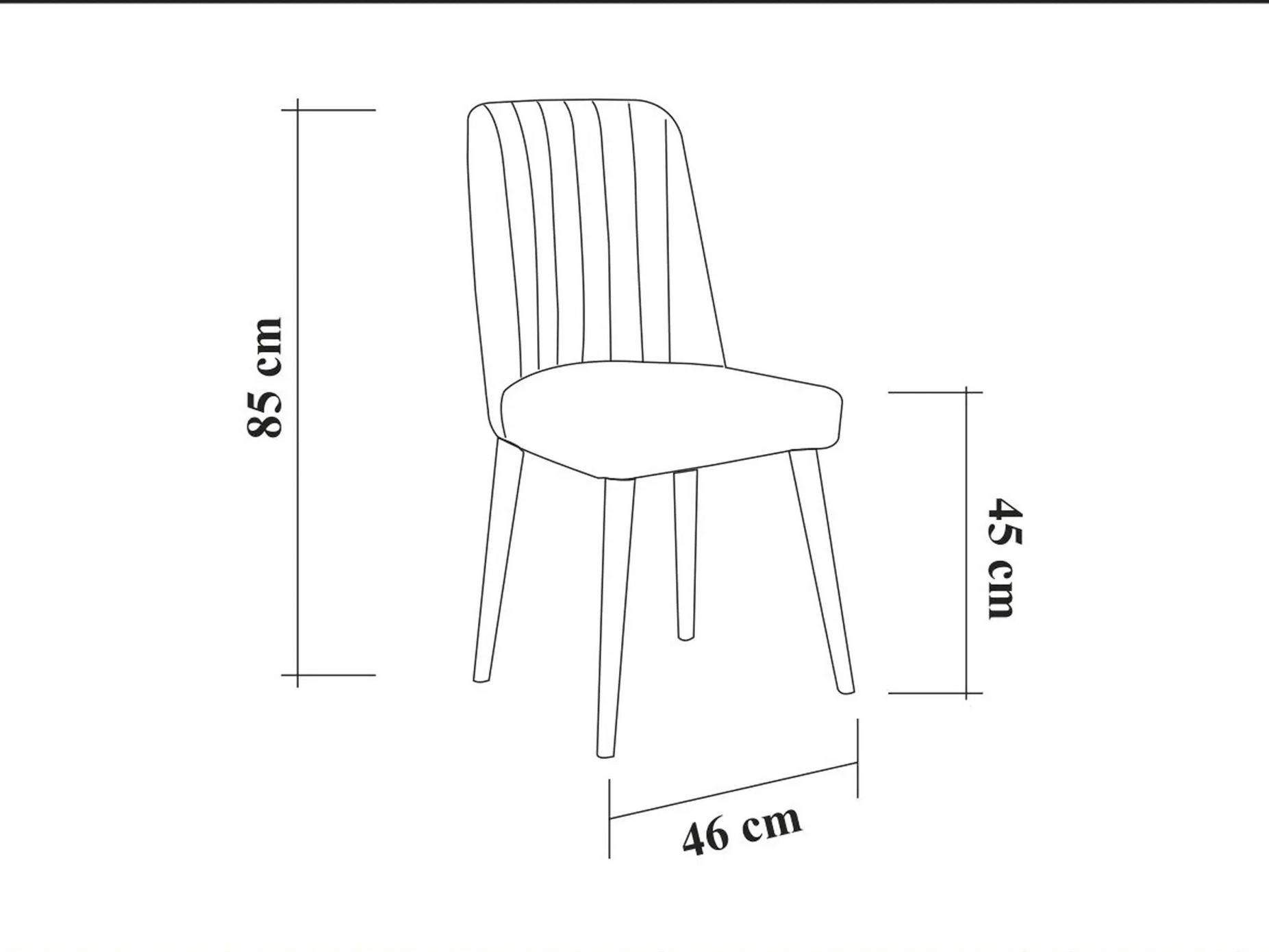 Jídelní set Nidupo 4 (bílá + kámen) (pro 2 osoby)