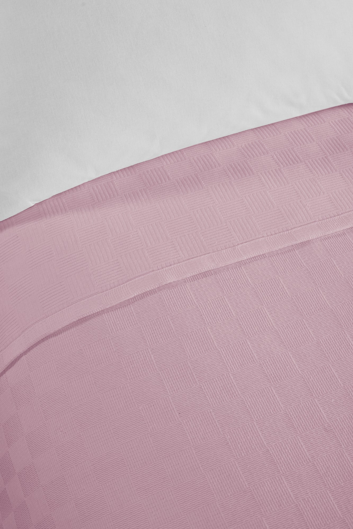 Přehoz na postel 200 x 230 cm Plaines (růžová)