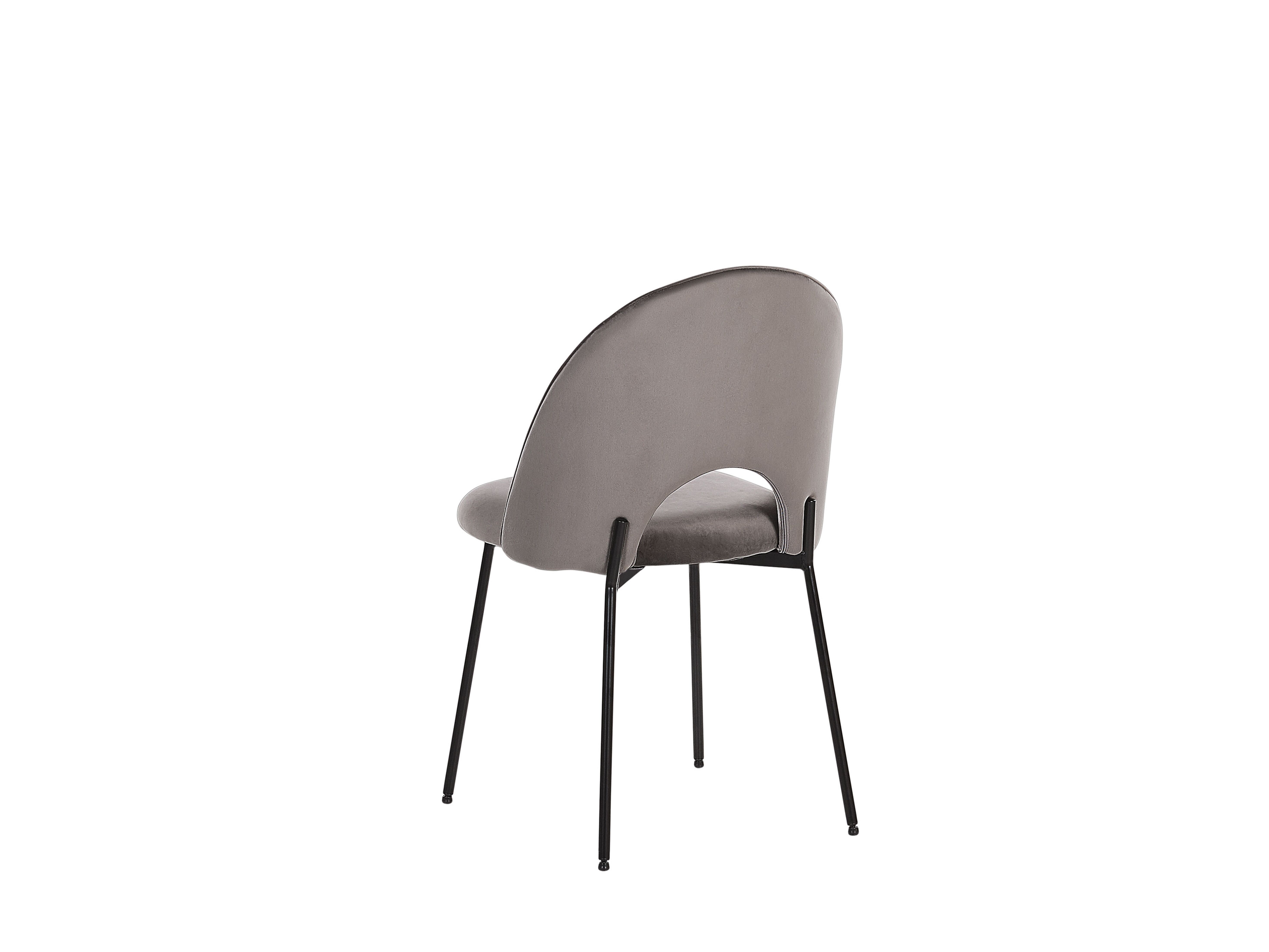 Set 2 ks. jídelních židlí CAVEL (polyester) (šedá)