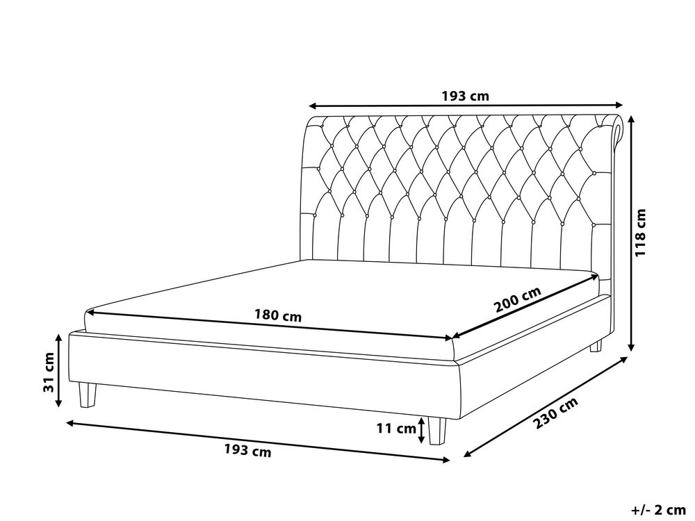 Manželská postel 180 cm Rainis (béžová) (s roštem)
