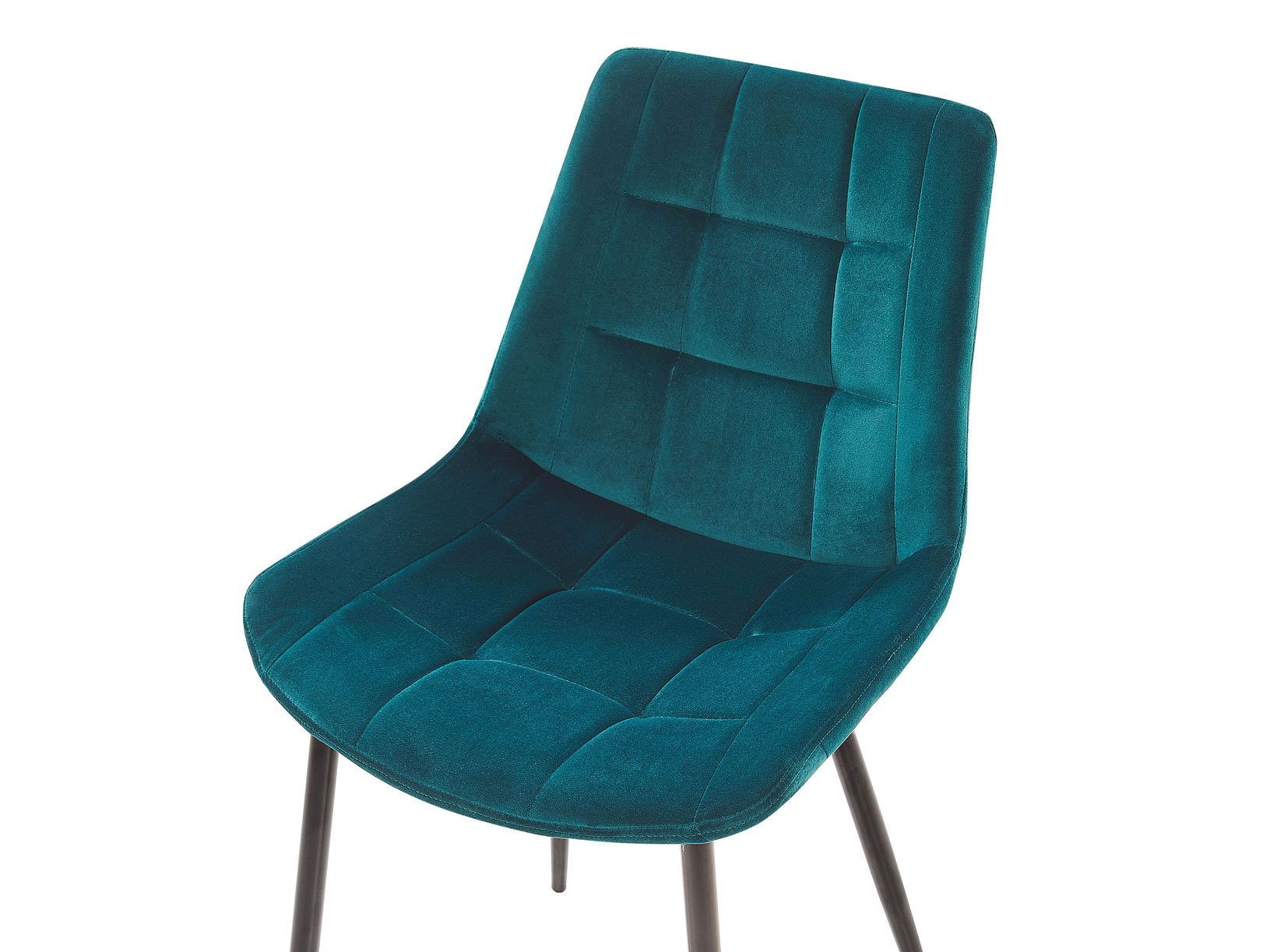 Set 2 ks. jídelních židlí MOROSE (polyester) (modrá)