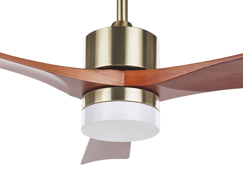 Stropní ventilátor se světlem Angelica (mosazná)