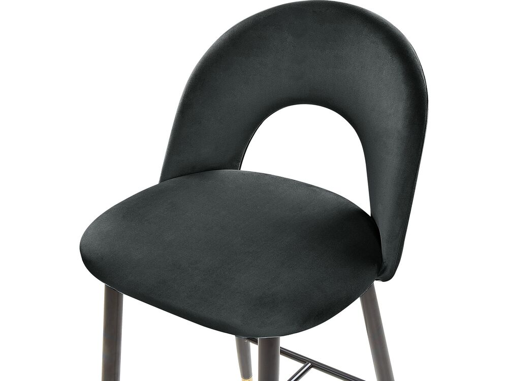 Set 2 ks barových židlí Fabian (černá)