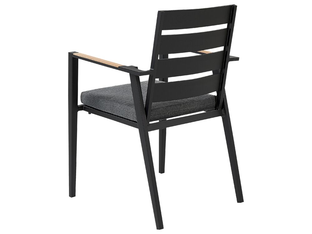 Set 6 ks zahradních židlí Thierry (černá)