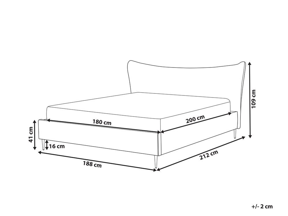 Manželská postel 180 cm Chaza (šedohnědá)