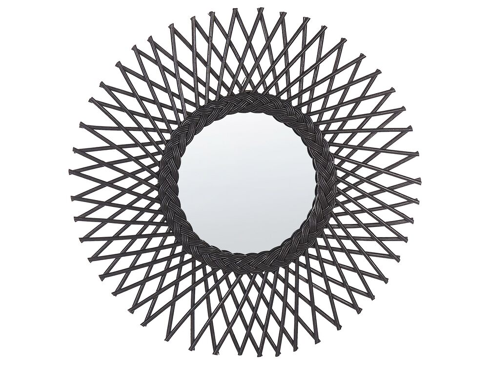 Nástěnné zrcadlo Tarazed (černá)