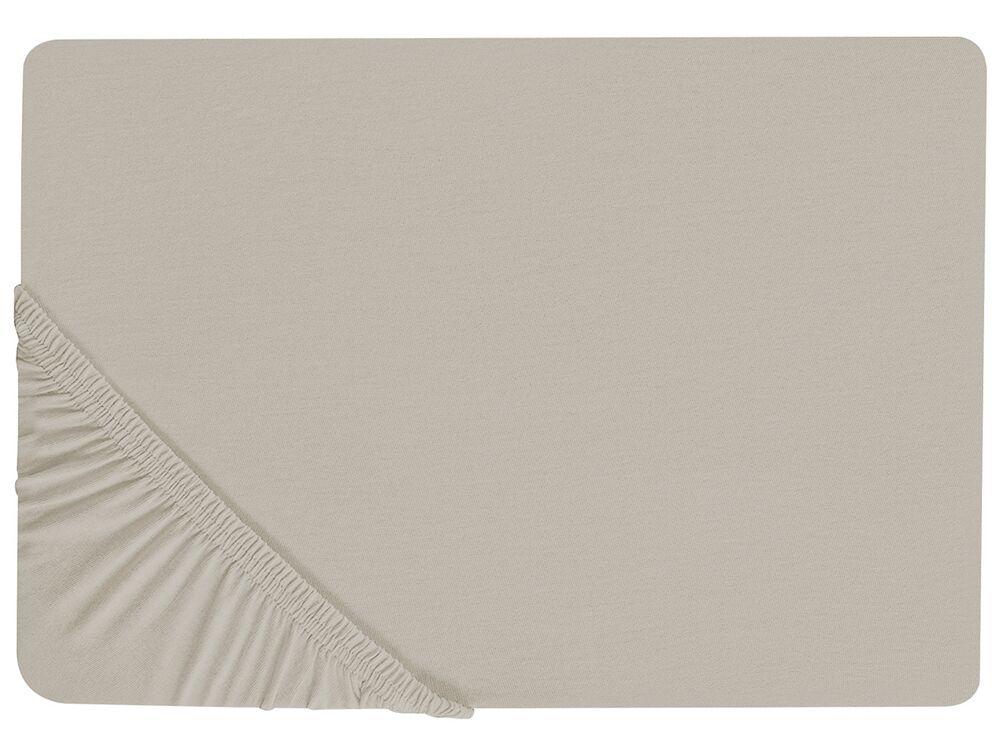 Plachta na postel 200 x 200 cm Januba (sivobéžová)