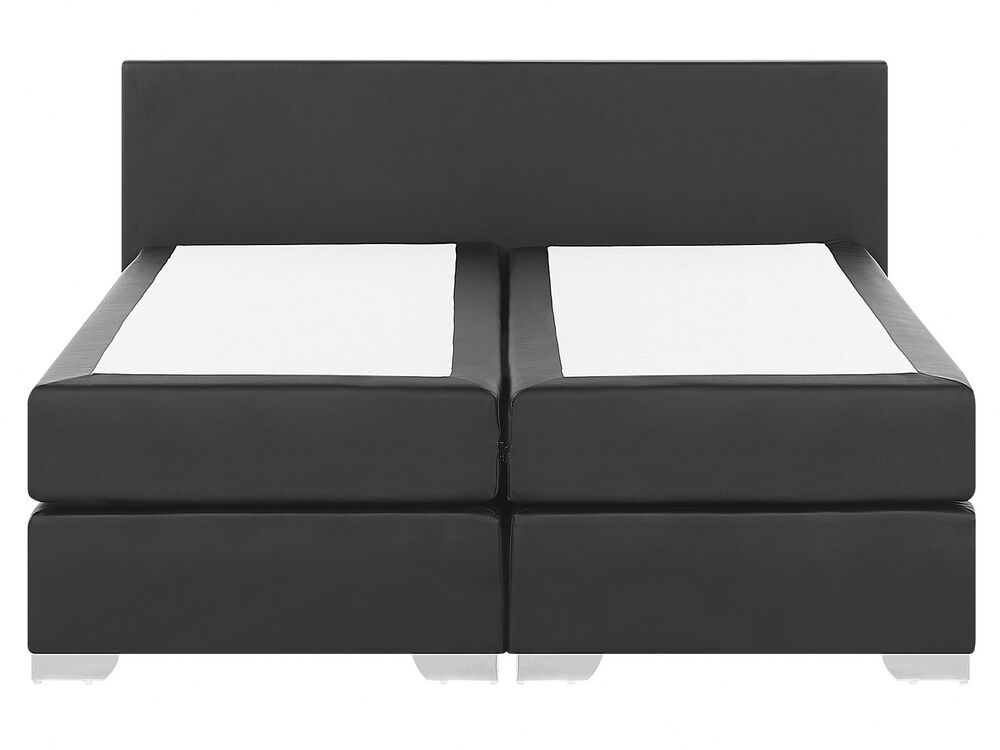 Kontinentální postel 160 cm PREMIER 2 (s matracemi) (černá)