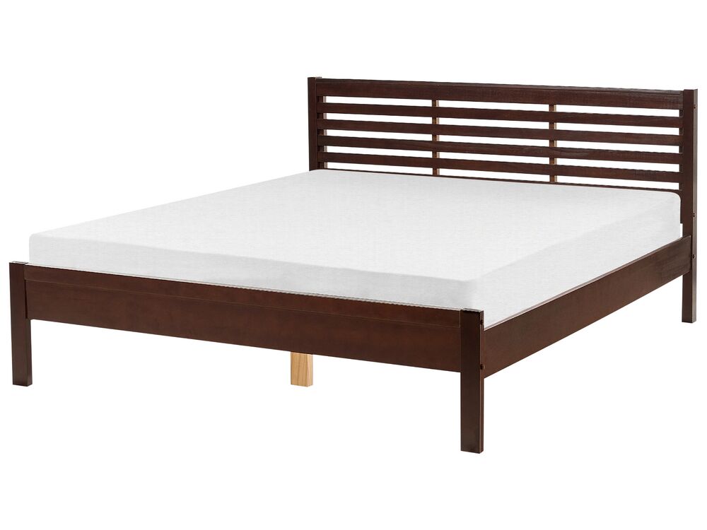 Manželská postel 160 cm CAROC (hnědá)