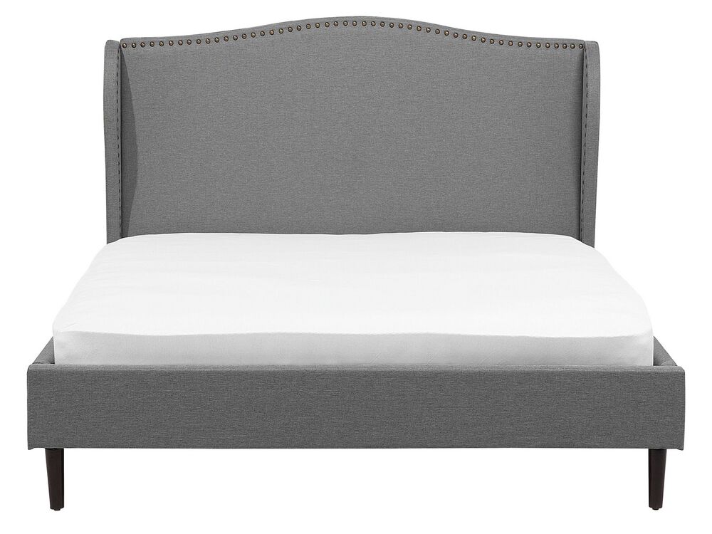 Manželská postel 140 cm COLLETTE (s roštem) (šedá)