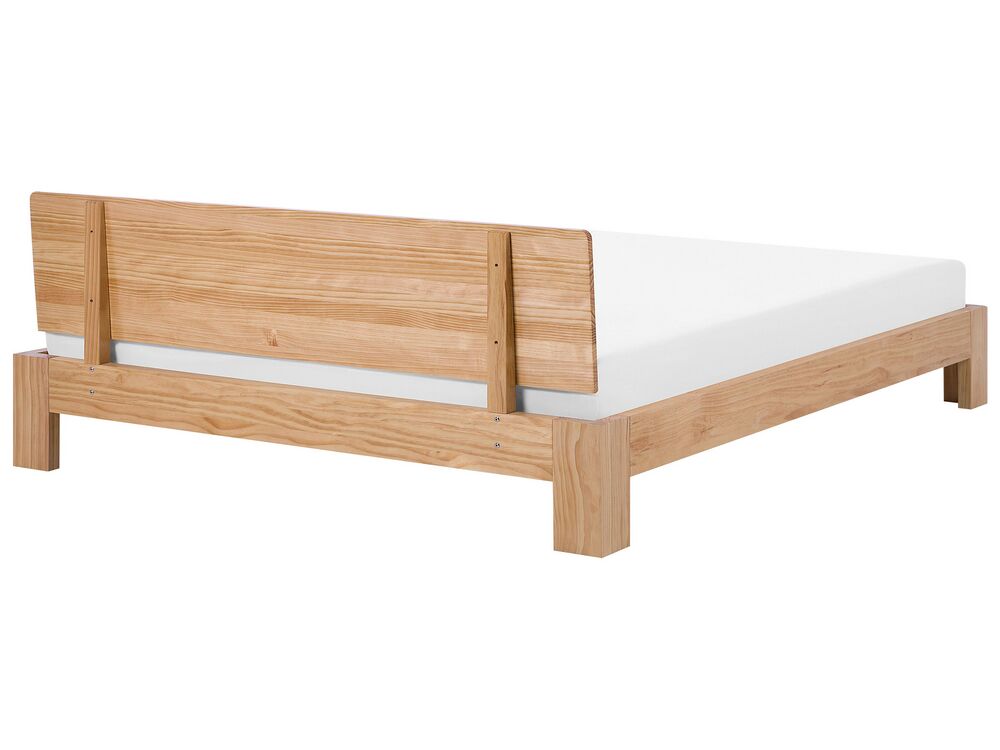 Manželská postel 180 cm ROYAL (s roštem) (světlé dřevo)