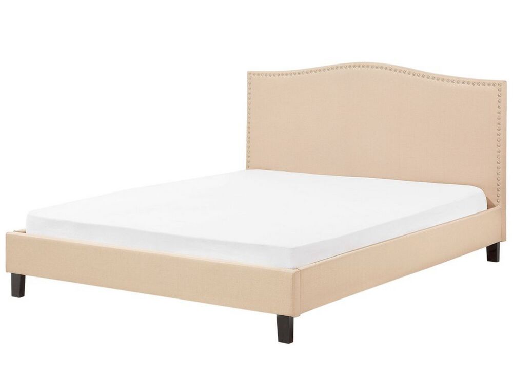 Manželská postel 180 cm MONTHY (s roštem) (béžová)