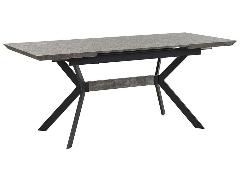 Jídelní stůl BENOS (šedá + černá) (pro 6 osob)