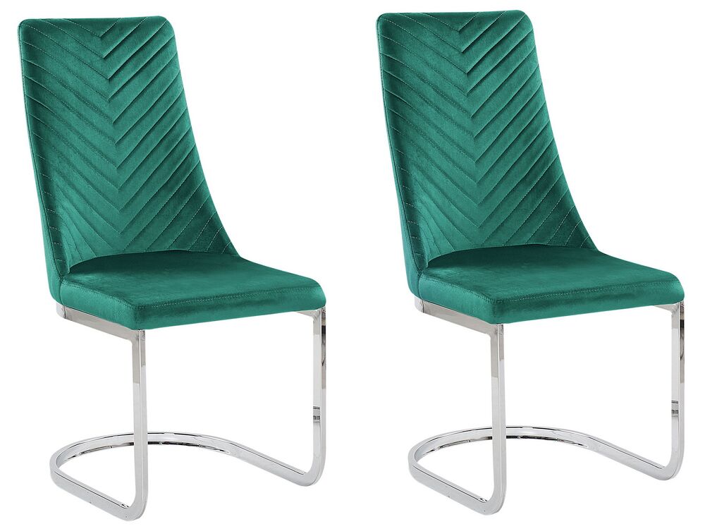 Set 2 ks. jídelních židlí ALTANA (zelená)